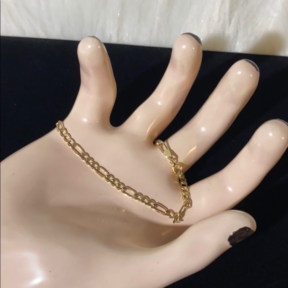 10k Solid Gold Figaro Bracelet